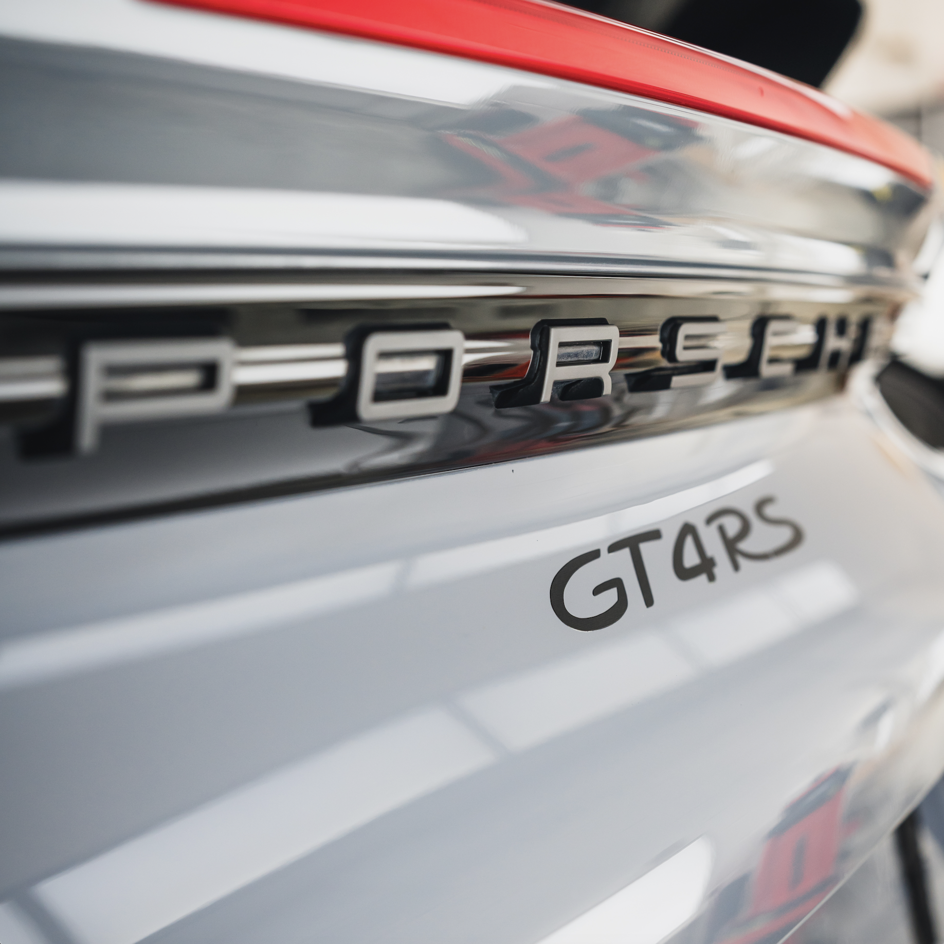 718 GT4 RS Style Rear Bumper Decal - Image 1