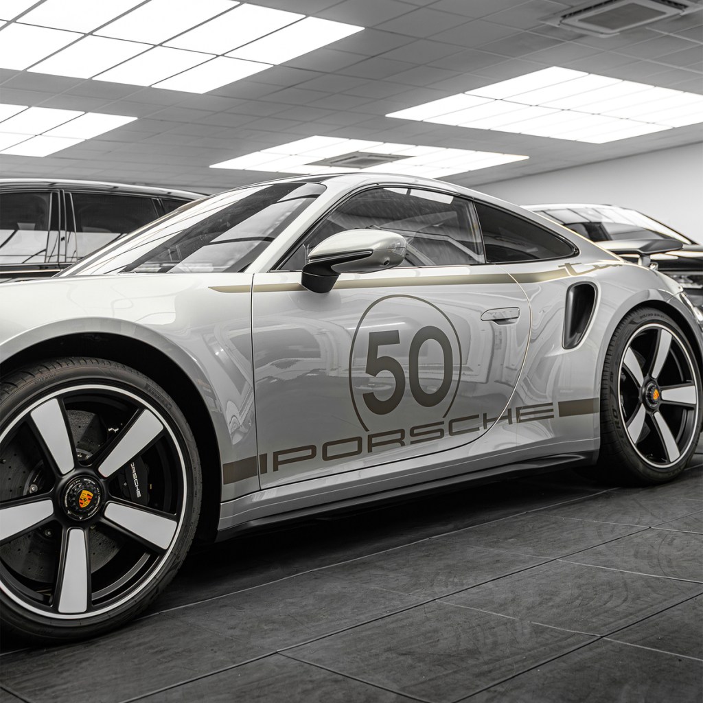 911 (992) Turbo 50 Side Decal with Roundel Full Set